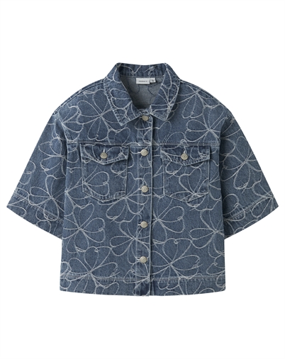 Name It - NKFEverlyn Jacq Denim Skjorte - Medium Blue Denim 